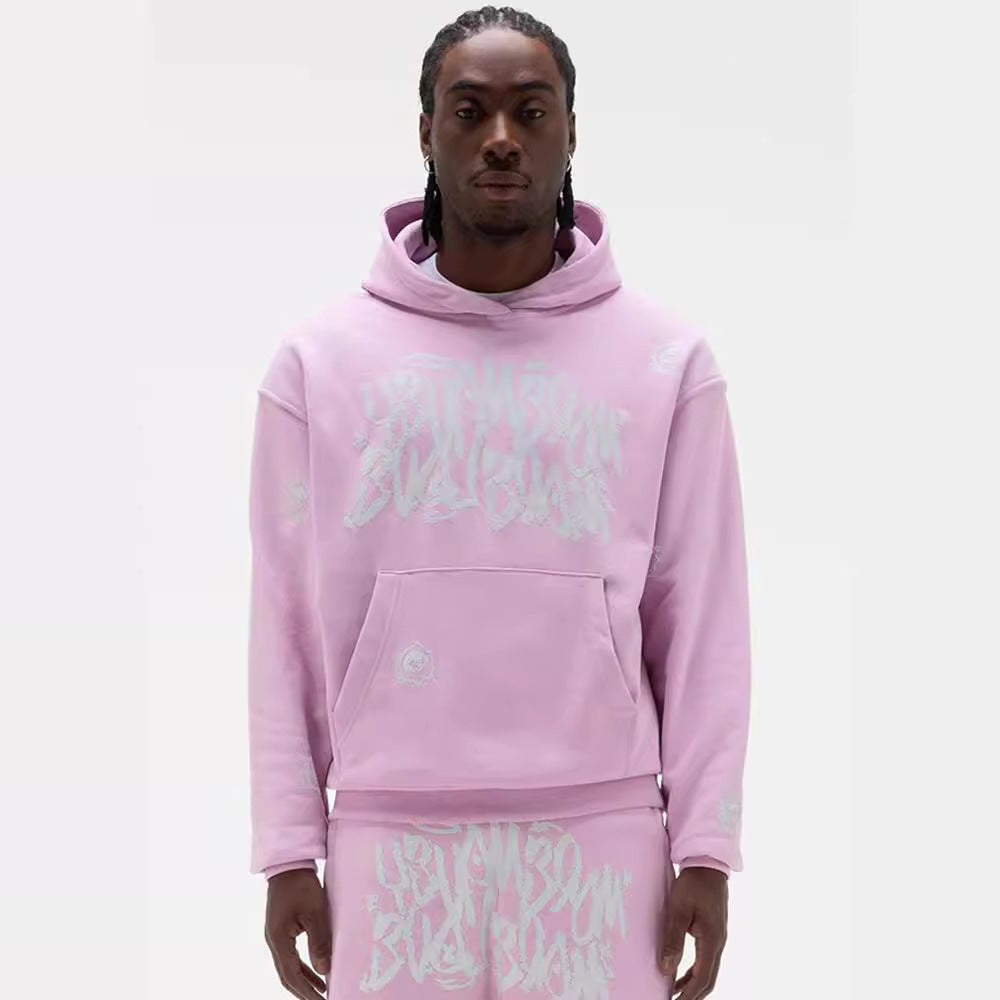 Printed Top Foreign Trade Pattern Letter Retro Street Punk Hoodie Style Sweatshirt Hip Hop