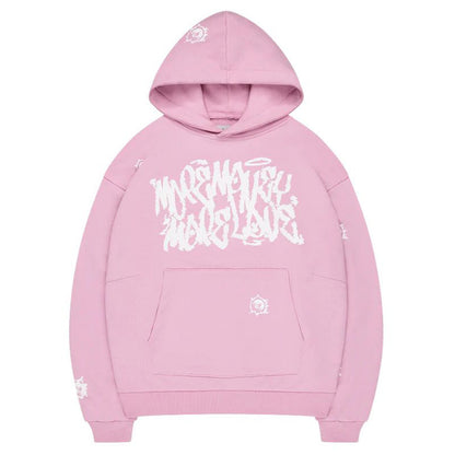 Printed Top Foreign Trade Pattern Letter Retro Street Punk Hoodie Style Sweatshirt Hip Hop